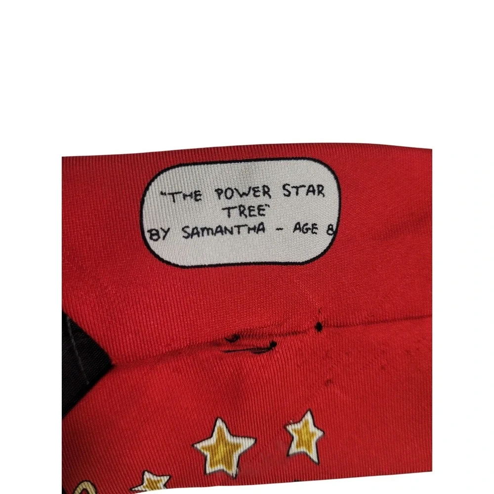 Christmas Tie Youth The Save the Children Collection Power Star Tree‎ Red